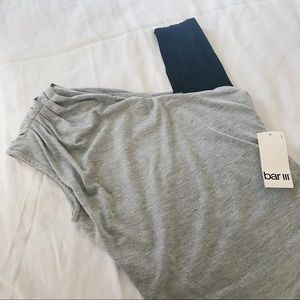 Bar III sleeveless gray bodycon dress NWT